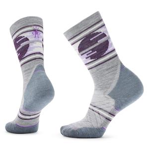 Womens Trail Run Targeted Cushion Sunset Trail Crew Socks