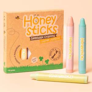 Clothing: Honey Sticks | Beeswax Crayons Jumbos - Pastel