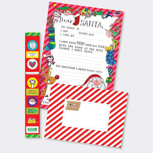 Clothing: Rachel Ellen Design | Santa Letter Kit - Red/Pink