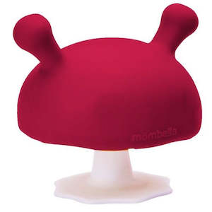 Mombella | Mushroom Teether - Chimney Red