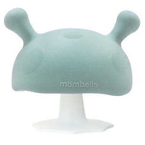 Mombella | Mushroom Teether - Iron Green