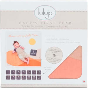 Clothing: Lulujo | Milestone Blanket and Card Set -