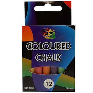 Five Star | Coloured Chalk 12 Pieces