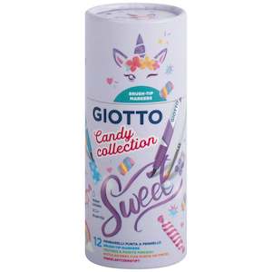 Clothing: Giotto | Candy Collection - 12 Soft Brush Markers