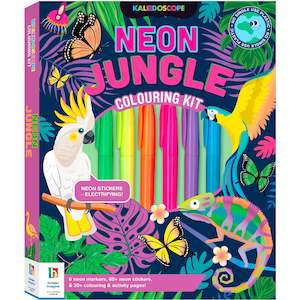 Hinkler | Kaleidoscope - Neon Jungle Colouring Kit