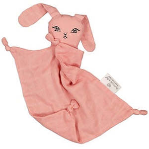 Clothing: Burrow & Be | Muslin Bunny Comforter - Blush