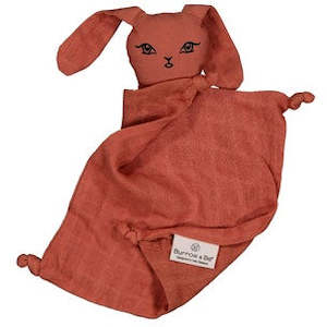 Burrow & Be | Muslin Bunny Comforter - Rust