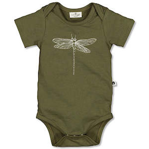 Clothing: Burrow & Be | Short Sleeved Body Suit - Dragon Fly