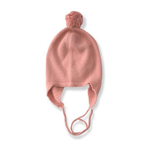 Burrow & Be | Organic Cotton Knit Hat - Tan Rose