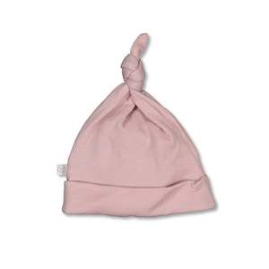 Clothing: Burrow & Be | Merino / Bamboo Top Knot Hat - Dusty Rose