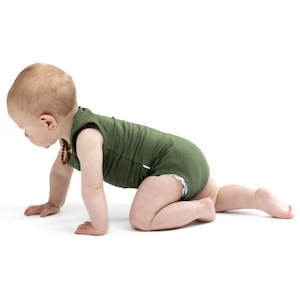 Burrow & Be | Singlet Onesie - Pine