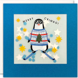 James Ellis | Paper Shakies - Penguin - Merry Crimbo