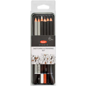 Jasart | Sketching & Drawing Set Tin - 6 Pieces