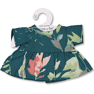 Burrow & Be | Dolls Dress - Green Leavings - 2 Sizes