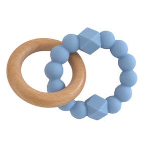 Jellystone Designs | Moon Teether - Soft Blue