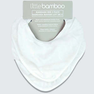 Little Bamboo | Muslin Bib 2 Pk - Natural