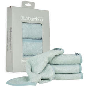 Clothing: Little Bamboo | Towelling Wash Cloths 3 pack - Whisper