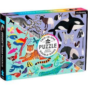 Clothing: Mudpuppy | Double Sided Puzzle - Animal Kingdom