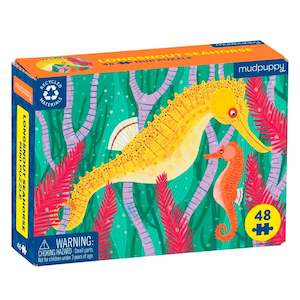 Mudpuppy | 48 Piece Mini Puzzle - Long Snout Seahorse