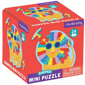 Clothing: Mudpuppy | Shaped Mini Puzzle - Rainbow Lion 24 Piece