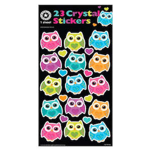 Sticker Sheet | Crystal Stickers - Owl