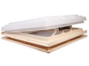 MPK 4-Way Push up Skylight/Roof Vent 400 x 400mm - White