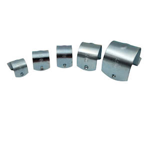 Household appliance: 50mm Galvanized Zinc Plated Half Saddle - 25 pack