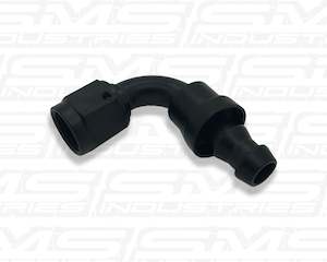 Automotive servicing: -10AN PUSHLOCK 90 DEGREE FITTING (BLACK)