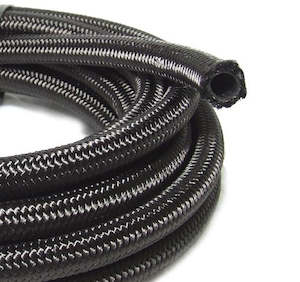 Automotive servicing: -4AN DOUBLE BRAIDED STAINLESS FUEL/OIL LINE