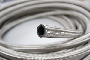 -12AN DOUBLE BRAIDED STAINLESS FUEL/OIL LINE