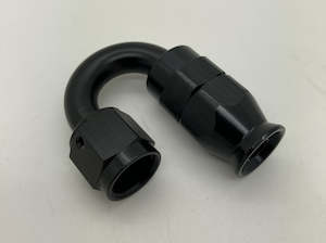 -6AN BRAIDED PTFE 180 DEGREE FITTING (BLACK)