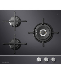 F&P CG603DLPGB4 Triple Burner Gas Cooktop