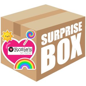 Craft material and supply: Rosie’s Studio Mystery Surprise Crafting Embellishment Box Bundle (Valued at over $100) + FREE GIFT