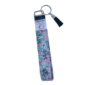 Craft material and supply: ‘Flora & Fauna’ Wristlet Key Fob