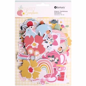 Craft material and supply: Sweet Sunshine Diecut Cardstock Ephemera – 184 Pieces