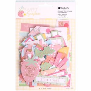 Sweet Sunshine Diecut Cardstock Sentiments (Tags, Phrases & Sentiments) 184 Pieces