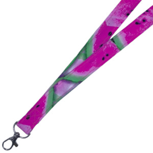 ‘Neon Watermelon’ Fabric Lanyard