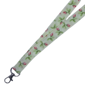 ‘Rose Buds’ Fabric Lanyard