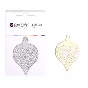 Craft material and supply: Mini Die – Bauble Teardrop