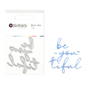 Craft material and supply: Mini Die – Be-You-tiful