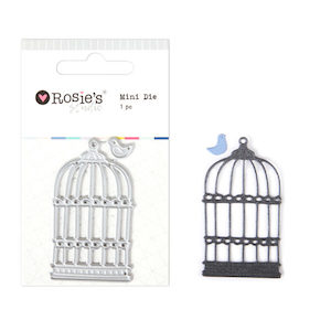 Craft material and supply: Mini Die – Bird Cage