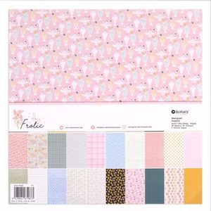 Frolic 12″x12″ Designer Paper Pack – 20 Sheets