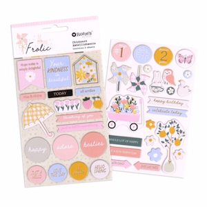 Frolic Chipboard Embellishments – 2 Sheets