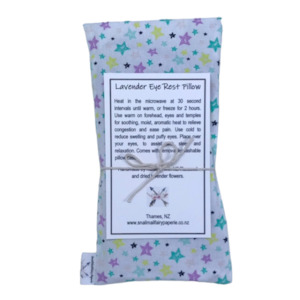 Craft material and supply: ‘Pastel Stars’ Lavender Eye Rest Pillow