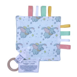 Craft material and supply: ‘Dumbo’ Taggy Lovey (Sensory Soother)