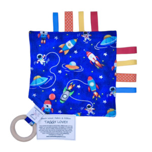 Craft material and supply: ‘Into Space We Go’ Taggy Lovey (Sensory Soother)