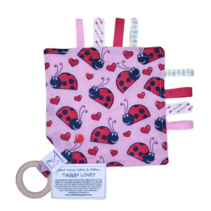 ‘Ladybug Love’ Taggy Lovey (Sensory Soother)