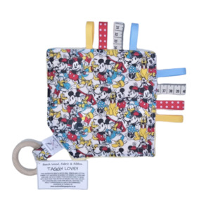 ‘Mickey & Friends’ Taggy Lovey (Sensory Soother)