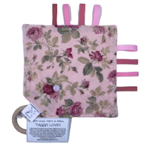 Craft material and supply: ‘Roses’ Taggy Lovey (Sensory Soother)