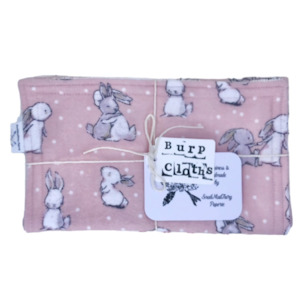 ‘Hugs Bunny’ Flannelette Burp Cloth Set (3)